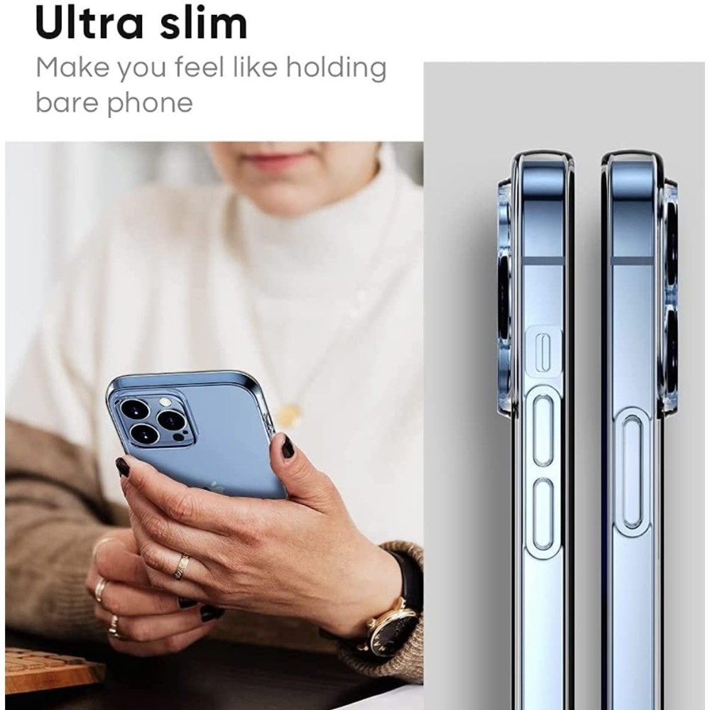 Capa transparente Platina p/ iPhone 13 Pro Max | ByteNova