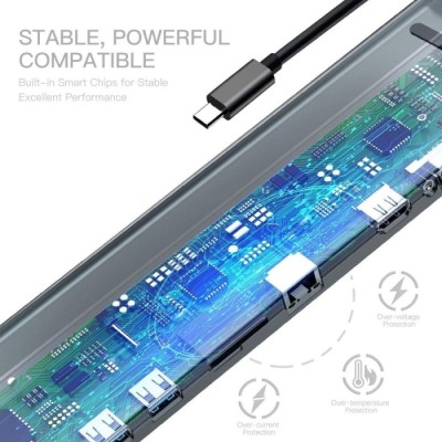 Baseus Docking Station Enjoyment Series Type-C Adaptador | ByteNova