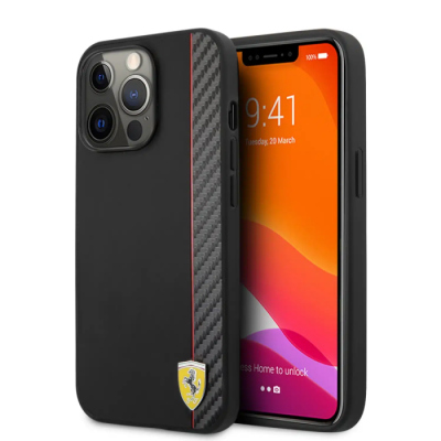 Ferrari Capa em Fibra Genuína – iPhone 13 Pro Max | ByteNova