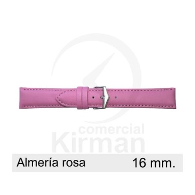 Bracelete Couro Rosa 16MM Almeria | ByteNova