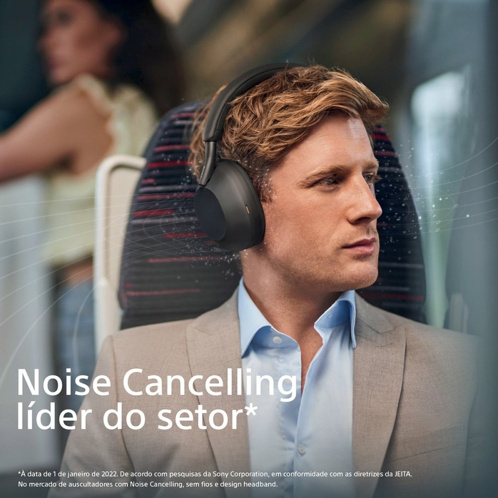Headphones Sony WH-1000XM5 Bluetooth ANC NFC Pretos | ByteNova