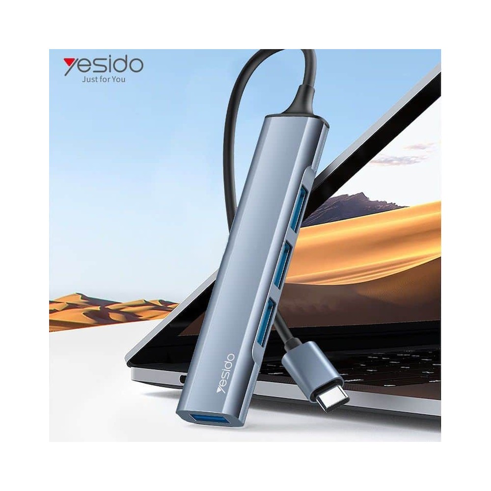 HUB USB-C para USB-A de 4 portas Yesido | ByteNova