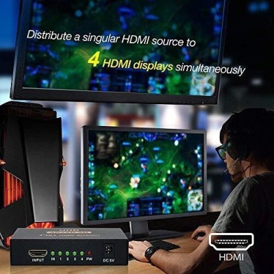 HDMI Spliter 4 em 1 V1.4 Alimentado Compativel Full HD e | ByteNova
