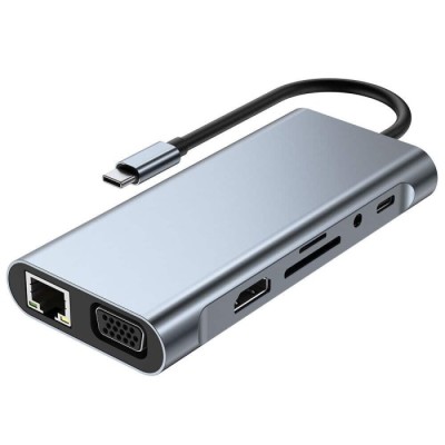 Hub USB C Multi-portas 11 em 1 Com suporte a 4K | ByteNova