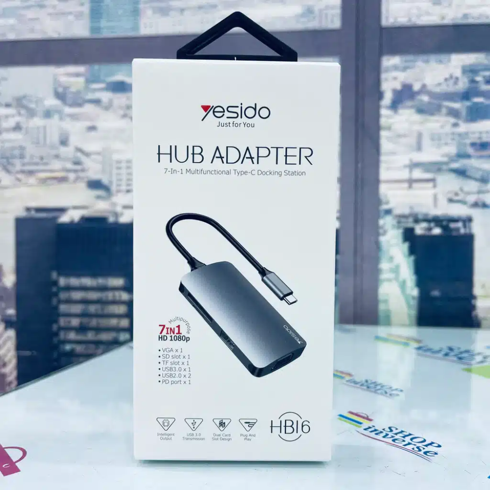 Adaptador Hub de 7 Portas Yesido HB16 | ByteNova