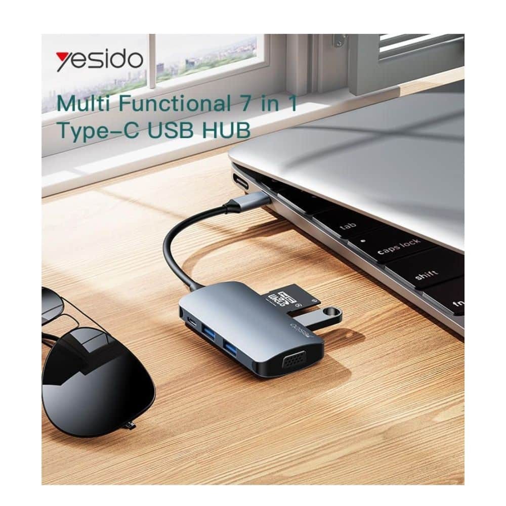 Adaptador Hub de 7 Portas Yesido HB16 | ByteNova