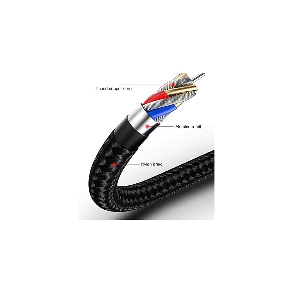 Cabo de Dados Dual Type C Super Resistente PD60W Nylon 3m | ByteNova