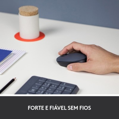 Rato Óptico Logitech M170 Wireless 1000DPI Cinza/Preto | ByteNova