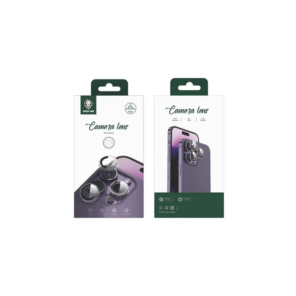 Proteção de lente de câmera Green Lion iPhone 14 Pro/14 | ByteNova