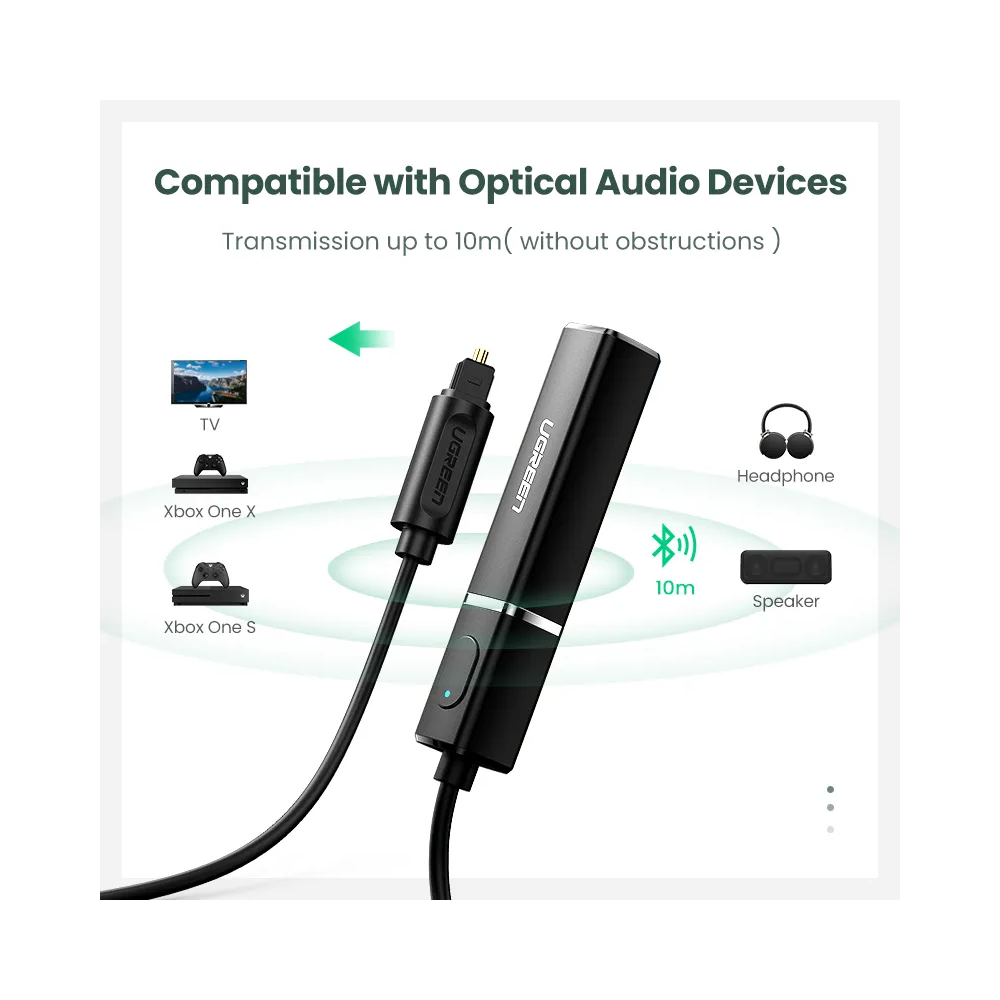 Transmissor Bluetooth 4.2 com Conector Óptico | ByteNova