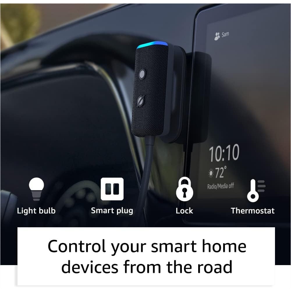 Amazon Echo Auto (2nd Gen) com assistente virtual Alexa – | ByteNova