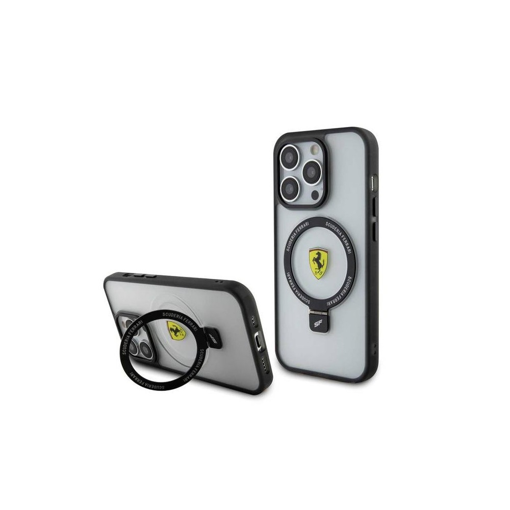 Capa Ferrari iPhone 15 Pro Magsafe Ring Stand – | ByteNova