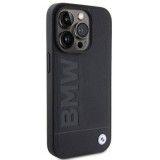 Capa BMW em Couro Hot Stamp Preto p/ Iphone 15 Pro Max | ByteNova