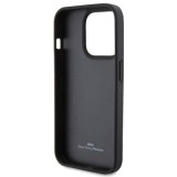 Capa BMW em Couro Hot Stamp Preto p/ Iphone 15 Pro Max | ByteNova