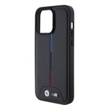 Capa De Couro BMW M PU Com Padrão Tricolor Acolchoado | ByteNova