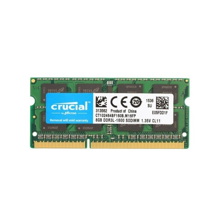 Memória RAM Crucial SODIMM 8GB DDR3-1600 | ByteNova