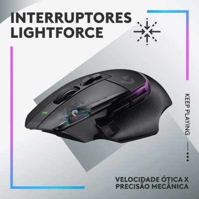 Rato Óptico Logitech G502 X Plus Lightspeed RGB Wireless | ByteNova