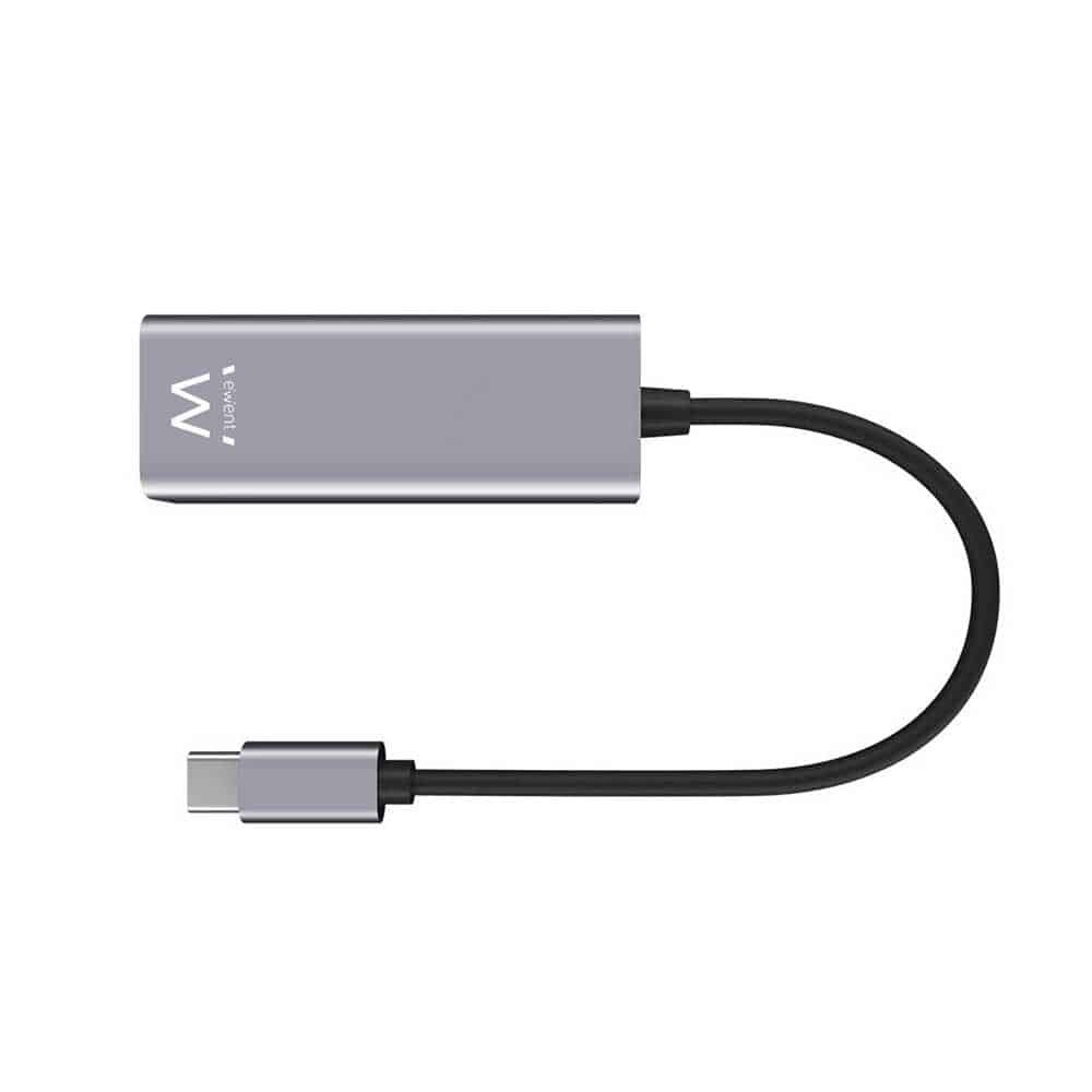 Adaptador de Rede Ewent EW9818 Gigabit USB-C Cinzento | ByteNova