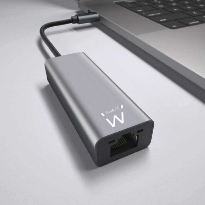 Adaptador de Rede Ewent EW9818 Gigabit USB-C Cinzento | ByteNova