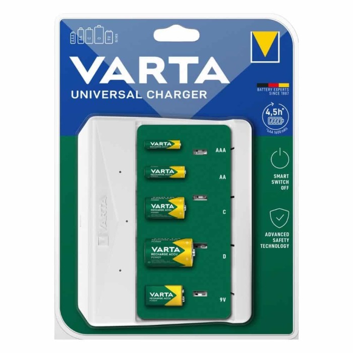 Carregador universal para 1-4 pilhas AAA / AA / C / D / | ByteNova