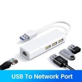 Adaptador Multi Splitter Dock USB 4 portas RJ45 100mbps | ByteNova