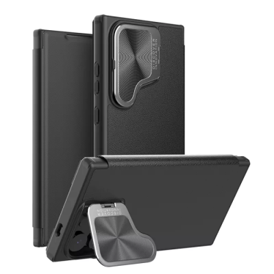 Capa Samsung Galaxy S24 Ultra Nillkin Qin Prop de couro | ByteNova
