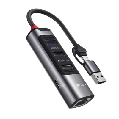 HUB Tipo-C + Conversor Yesido HB21 5 em 2 | ByteNova