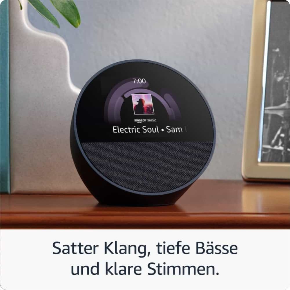 Amazon Echo Spot Com Alexa Integrada – Preto | ByteNova