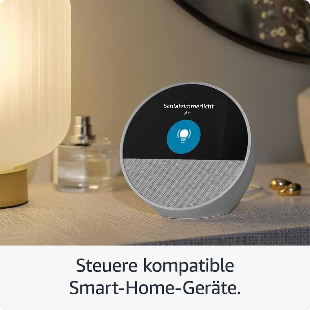 Amazon Echo Spot Com Alexa Integrada – Branco Glaciar | ByteNova