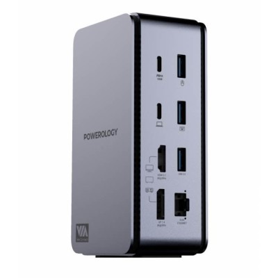 Dock Station Powerology 15 em 1 Estação de encaixe dupla | ByteNova