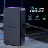 Dock Station Powerology 15 em 1 Estação de encaixe dupla | ByteNova