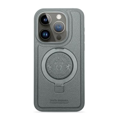 Capa de couro genuíno Santa Barbara para iPhone 16 Pro | ByteNova