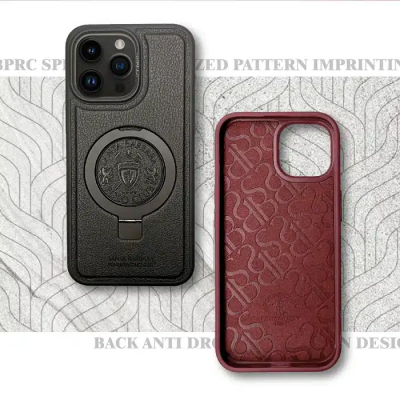 Capa de couro genuíno Santa Barbara para iPhone 16 Pro | ByteNova