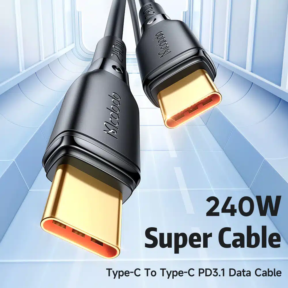 Cabo Mcdodo CA3310 Black Series 240W Tipo C para Cabo de | ByteNova