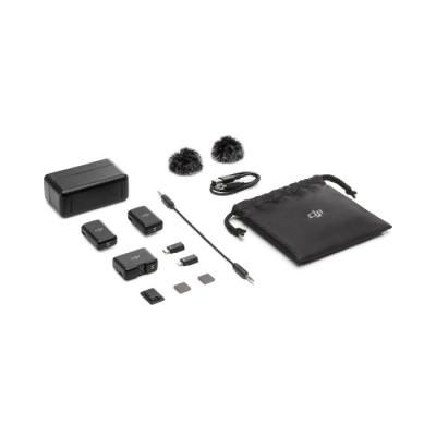 DJI Mic Kit de microfone duplo sem fio (2 TX + 1 RX + | ByteNova