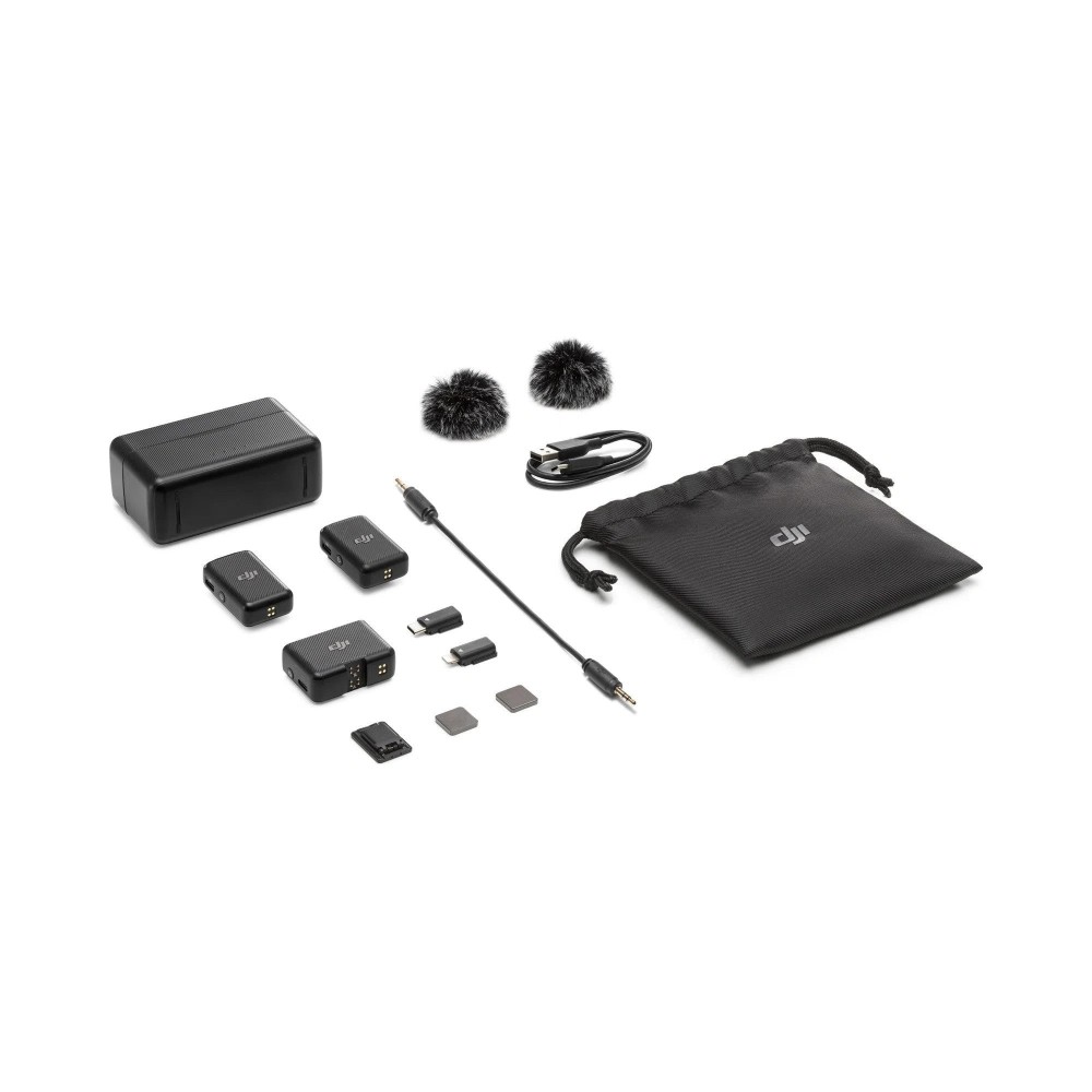 DJI Mic Kit de microfone duplo sem fio (2 TX + 1 RX + | ByteNova