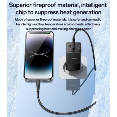 Carregador Fast Charge Gan 65W USB c/ Cabo Dual USB C | ByteNova