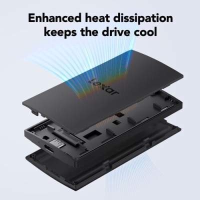 Disco Externo SSD Lexar 2TB SL300 USB 3.2 Gen 2 Black | ByteNova