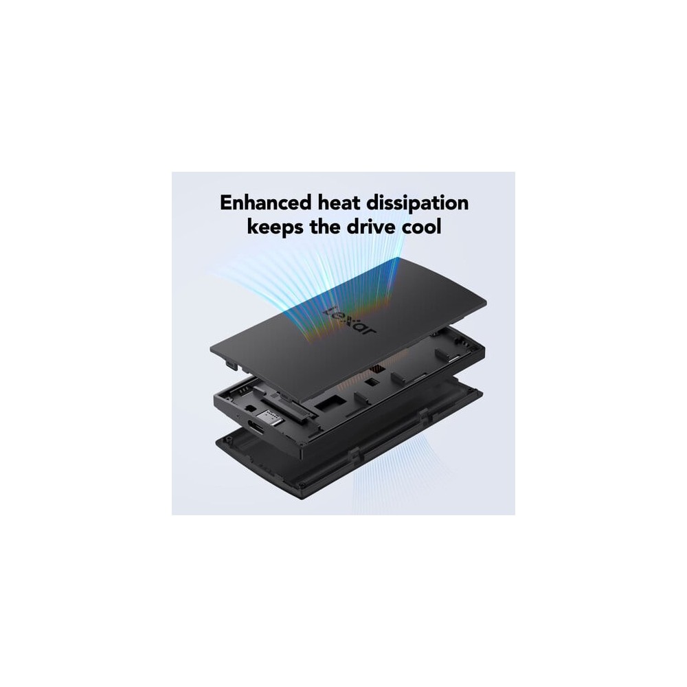 Disco Externo SSD Lexar 2TB SL300 USB 3.2 Gen 2 Black | ByteNova