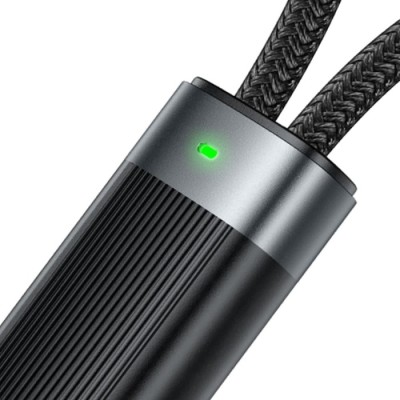 Cabo 2 em 1 USB-C para USB-C duplo 100W Cabo Inteligente | ByteNova