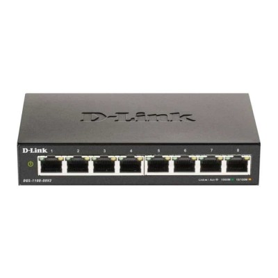 Switch D-Link DGS-1100-08V2 EasySmart 8 Portas Gigabit | ByteNova
