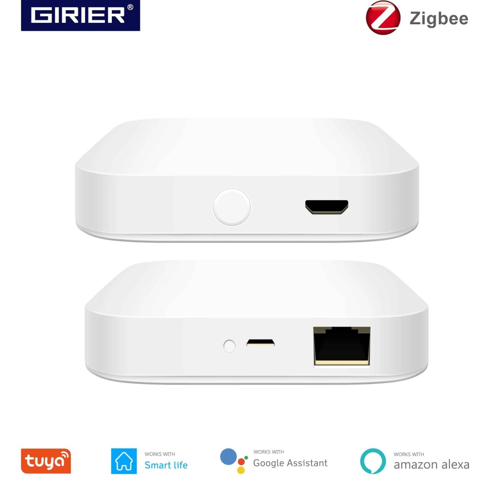 Tuya Smart Zigbee 3.0 Gateway Hub Smart Life App (Com fio) | ByteNova