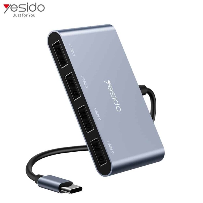 Hub USB tipo C HB13 Yesido para 4 portas USB A | ByteNova