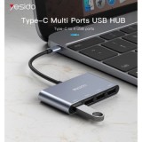 Hub USB tipo C HB13 Yesido para 4 portas USB A | ByteNova