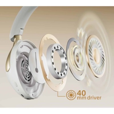 Auscultadores QCY H3 Pro ANC híbrido de 50 dB, alta | ByteNova