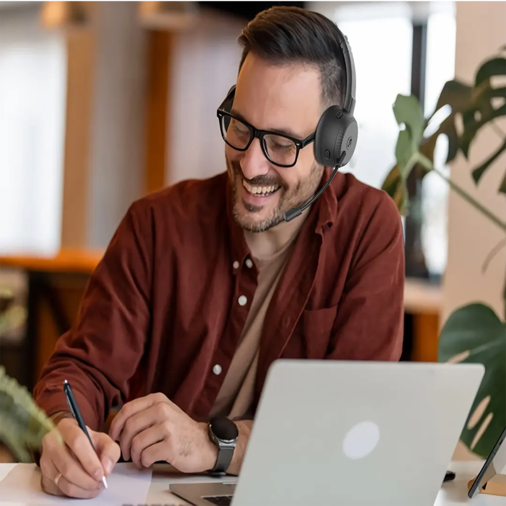 Auscultadores para atendimento Bluetooth Porodo Office – | ByteNova