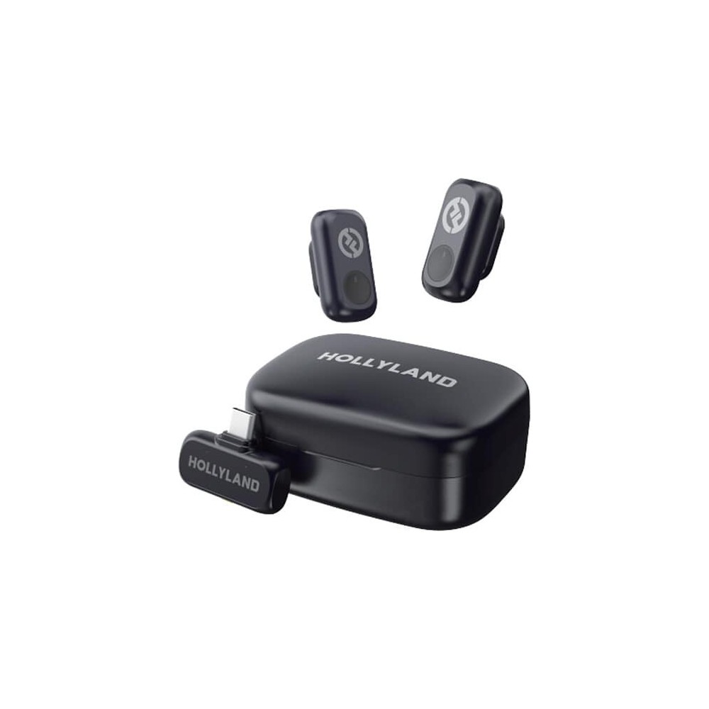 Sistema de microfone sem fio Hollyland LARK A1 Duo para 2 | ByteNova