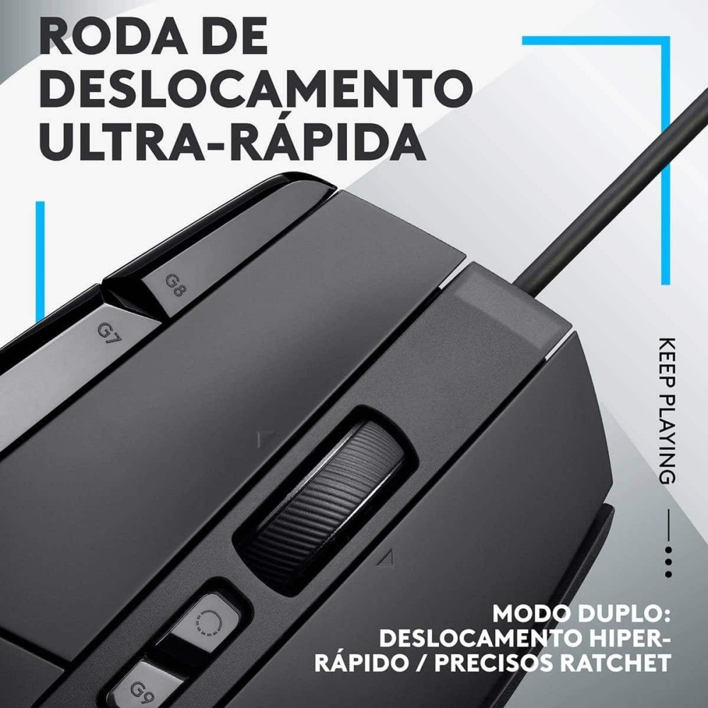 Rato Óptico Logitech G502 X Wired Hero 25600DPI Gaming | ByteNova