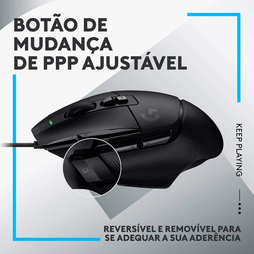 Rato Óptico Logitech G502 X Wired Hero 25600DPI Gaming | ByteNova