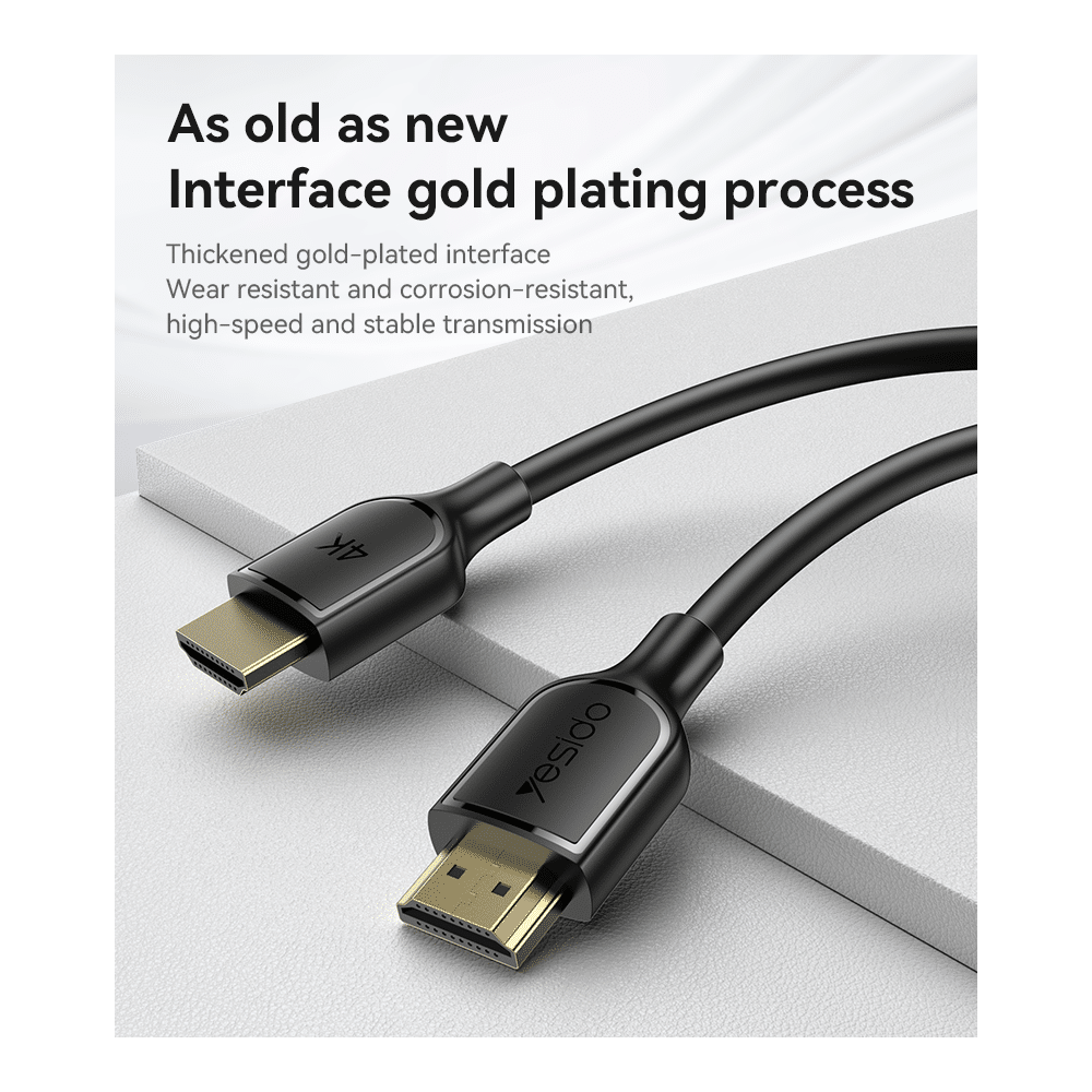 Cabo HDMI de 1,8 m com interface banhada a ouro 4K a 30 | ByteNova